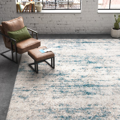 Adah Abstract Ivory Area Rug