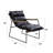 Iron Accent Chair With Sled Base