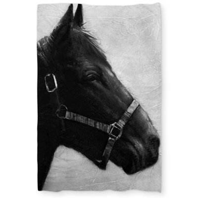 Gallopin the Horse Duvet Cover | Monochrome Bedroom Decor
