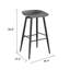 Counter Stool with Metal Frame