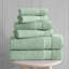 Ensemble de serviettes 6 pièces, 2 serviettes de bain, 2 serviettes à main, 2 débarbouillettes, serviettes de bain 100% coton doux et absorbant, ensemble de linge de bain-1845635495