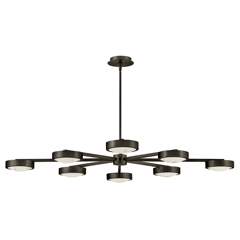 Cava LED Semi Flush Mount, Matte Black