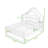 Wood House Bed with Storage Headboard-391070134-391070128