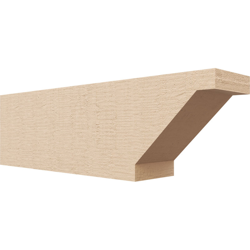 Burlington Woodgrain TimberThane Ra partier queue, brun clair apprêté, H 7 po x l 23 po x P 9 po