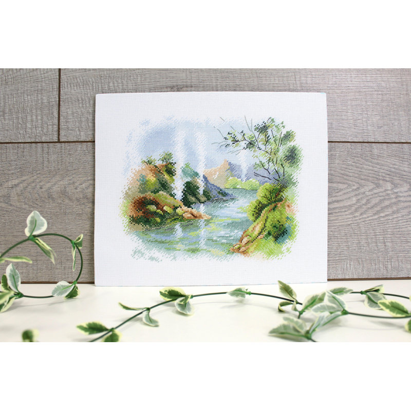 Kit de point de croix Hot Spring Valley A-041
