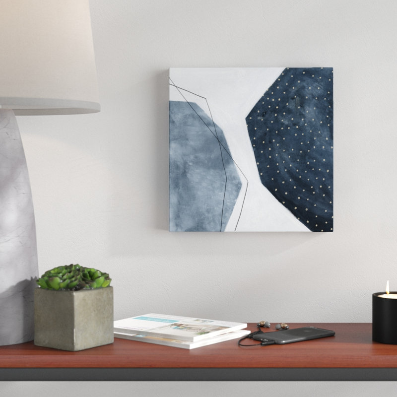 «Adjacent Abstraction II», peinture sur toile tendue, H 12 po x l 12 po
