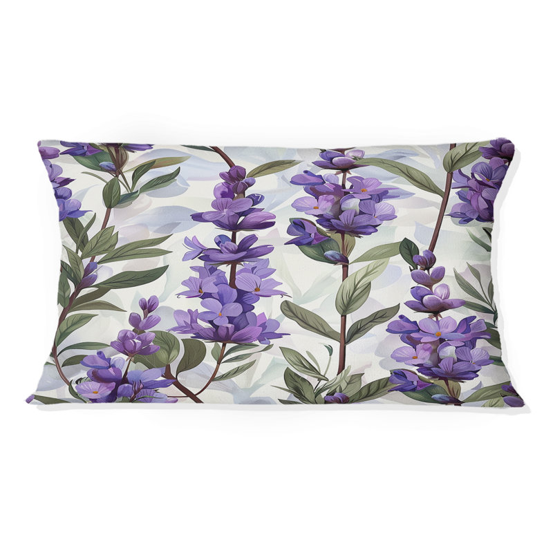 Lavande Fields I - Coussin lombaire moderne