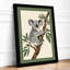 Koala in Eucalyptus Boho - Framed Print-2083694062-2083694064