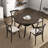 47.24''Round Rubber Wood Dining Table For 4-6 With Wooden Trestle Pedestal Base, Modern Kitchen Wooden Table Dinner Table For Dining Room, Living Room-1937905830