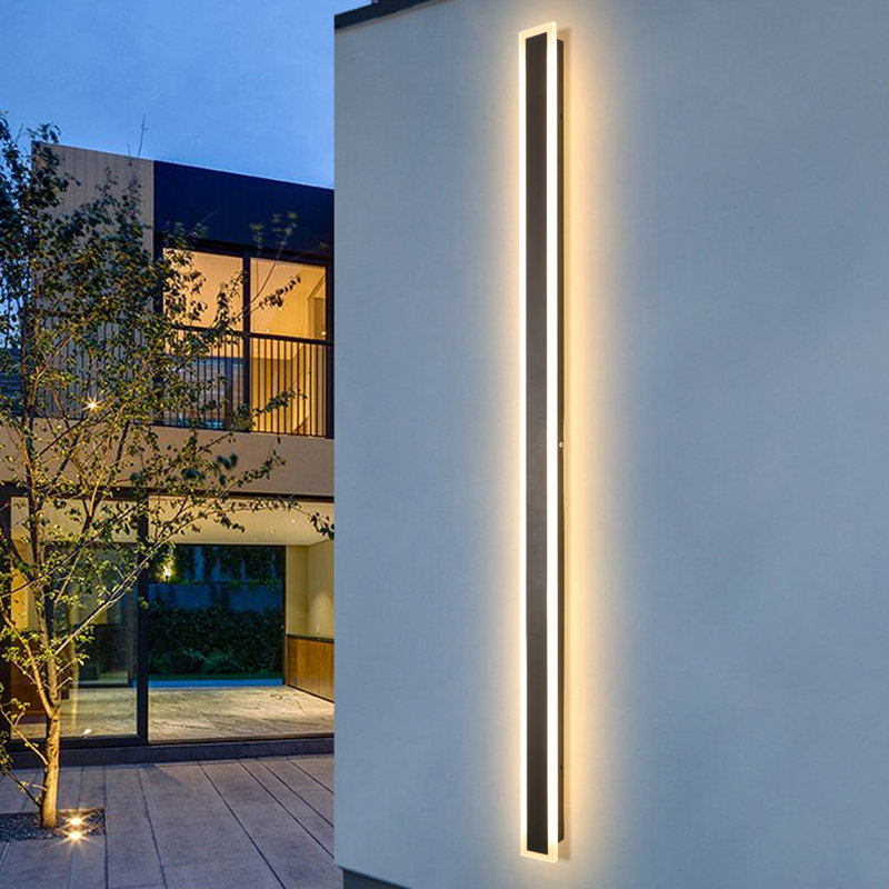 Modern Outdoor Wall Sconce LED Dimmable Outdoor Wall Lights IP65 Waterproof Outdoor Sconces Wall Lighting for Porch Garage