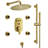 3-Function 12 Inch Temperature Digital Display Shower System With 2-Setting Slider Bar Handheld And 4Pcs Body Jets-106263511