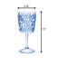 Ensemble de 4 verres à vin en plastique Paisley (13 oz), ensemble de verres à vin en acrylique sans BPA, verres à vin rouges incassables, verres à vin blancs