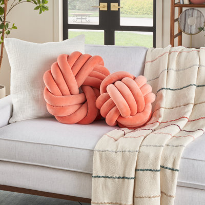  Housse de coussin circulaire en polyester