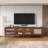 Rattan Tv Stand With 3 Cabinets & 2 Drawers, Media Console Table