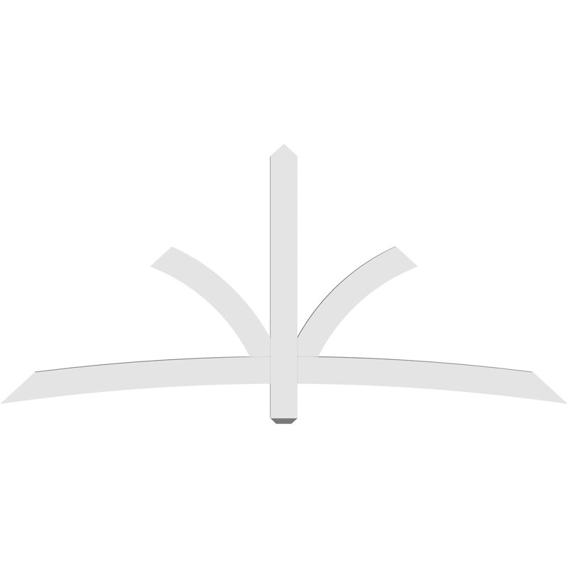 Support pour pignon Davenport, H 38,5 po x l 84 po (pas: 11/12), P 2 po x F 4 po, PVC
