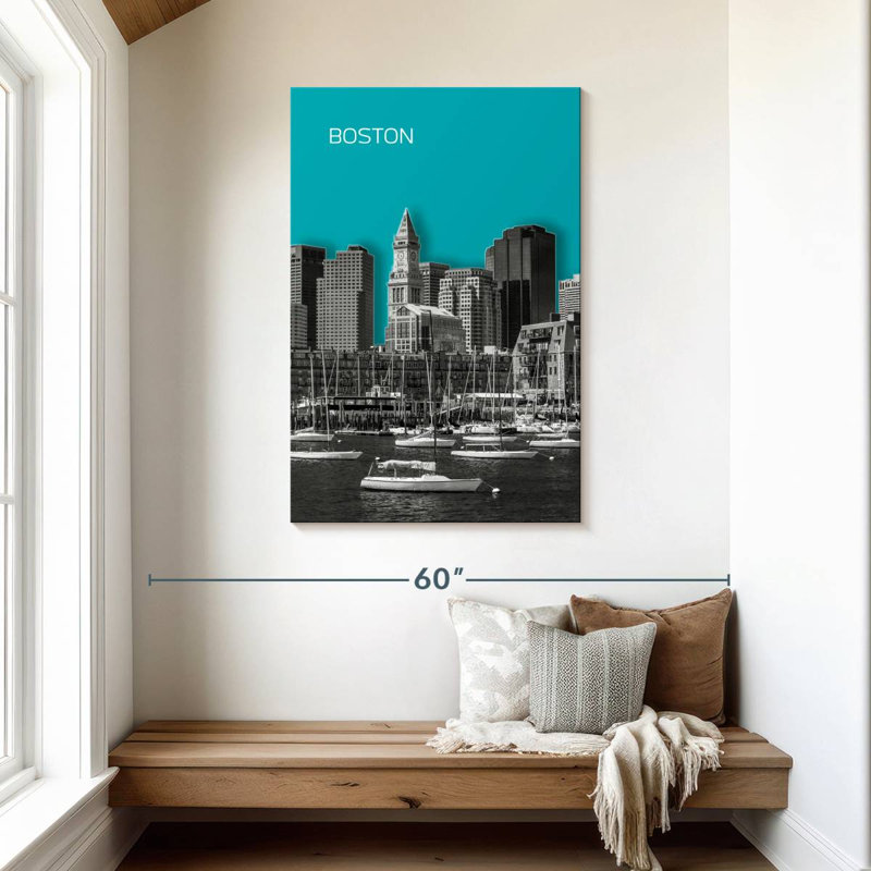 Horizon moderne de Sirci à Boston, H 45 po x l 30 po