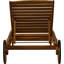 Chaise longue inclinable en bois Alexandrine Balau