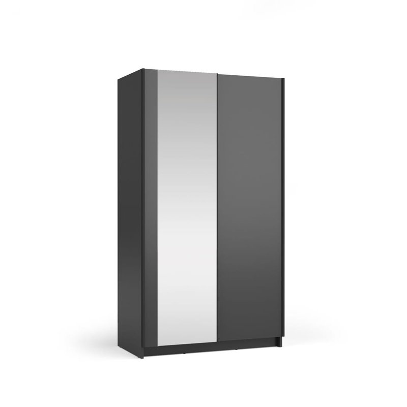 Takenya 2 Door Manufactured Wood Wardrobe, Black