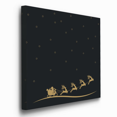 " Gold Flake Santa Sleigh I "