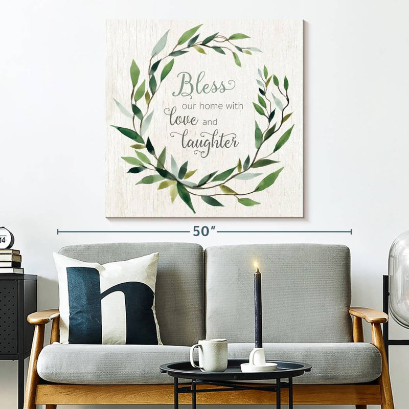 Plaque murale «Khylige Bless This Home», H 33 po x l 33 po