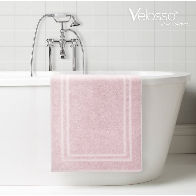 Alysun Cotton Hotel Bath Mat, Blush