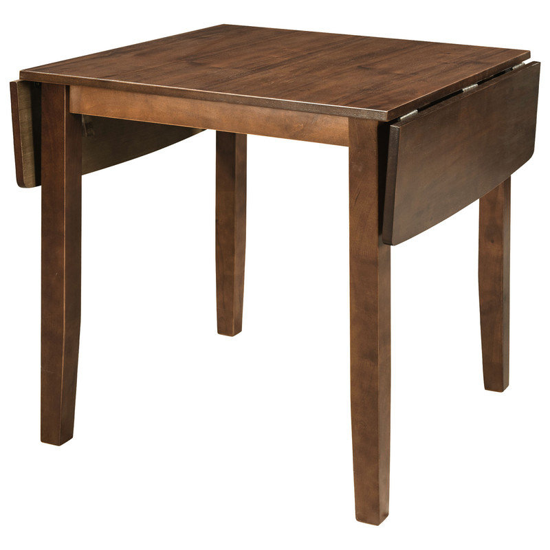 Ensemble de table de salle à manger 3 pièces avec 2 chaises à dossier en X pour petits espaces, Brun
