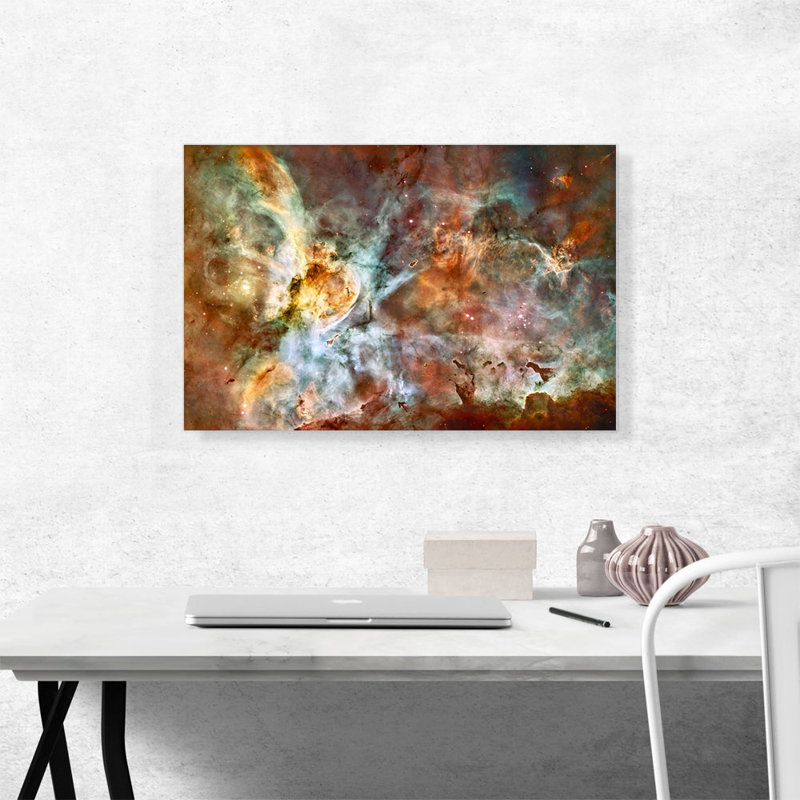 «Hubble Telescope Star naissance Carina Nebula», reproduction de photo sur toile tendue, H 18 po x l 26 po x P 0,75 po