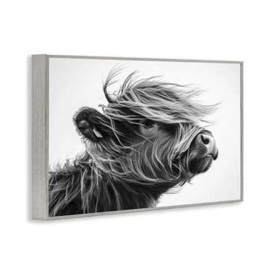 Handsome Highland Portrait Framed Giclee, design by Tina LeCour