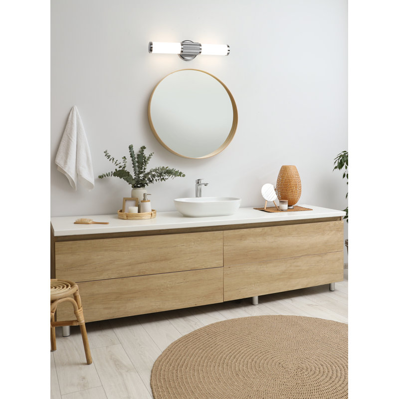 Meuble-lavabo 1 lumière Duluth 18,5 po, Chrome