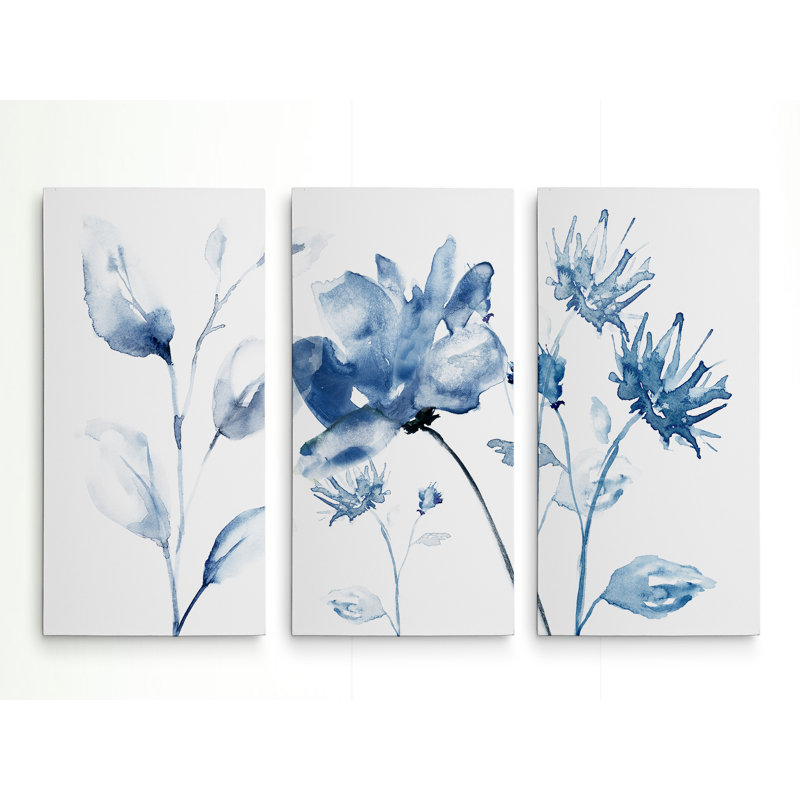 Translucent Blues II, 24" H x 36" W x 1.5" D