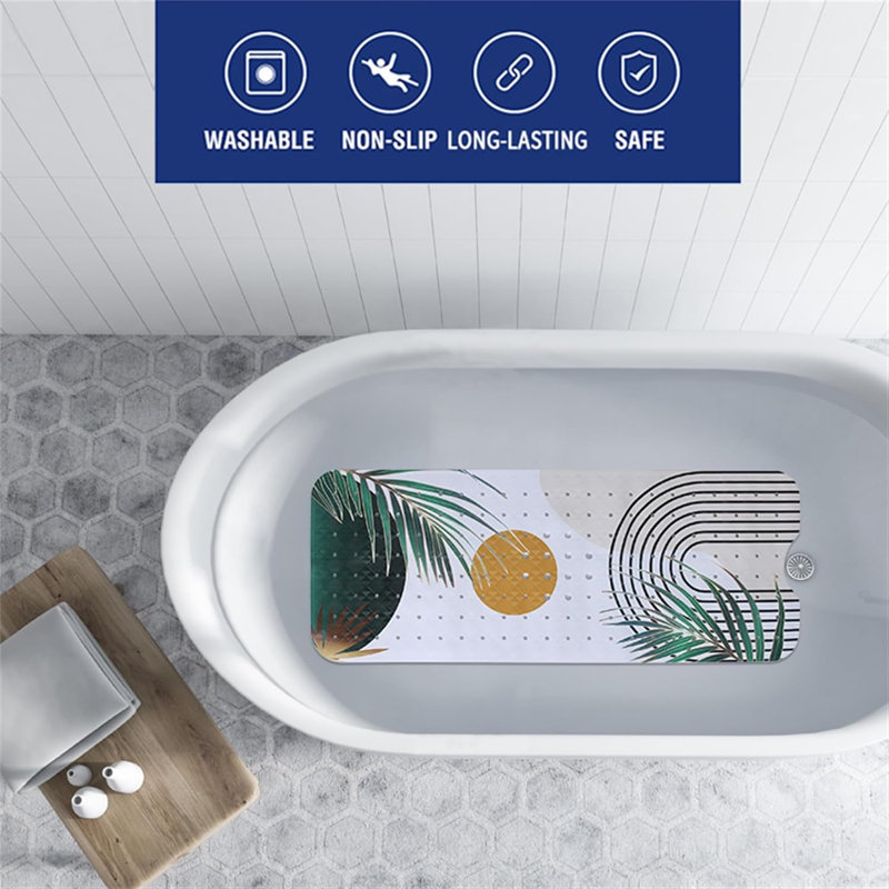 Tapis de bain antidérapant 40 x 16 po Boho