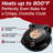 CULINARY CHEF Electric Pizza Oven with Ceramic Stone, Viewing Window, Adjustable Heat Control-104201531