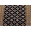Tapis oriental noué à la main en laine bleu 4 pi 2 po x 6 pi Bokhara Jaldar