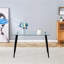 Table de salle à manger rectangulaire en verre trempé 51 po Modern-1944423444-1931577993