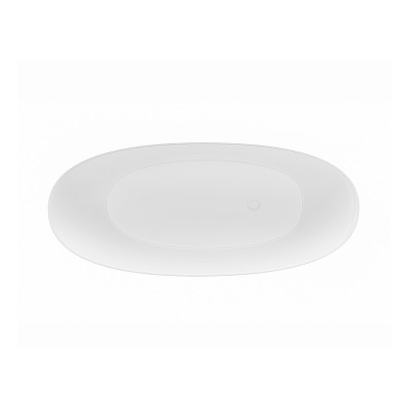 Walker 61.75" Freestanding Air Bathtub, Gloss White