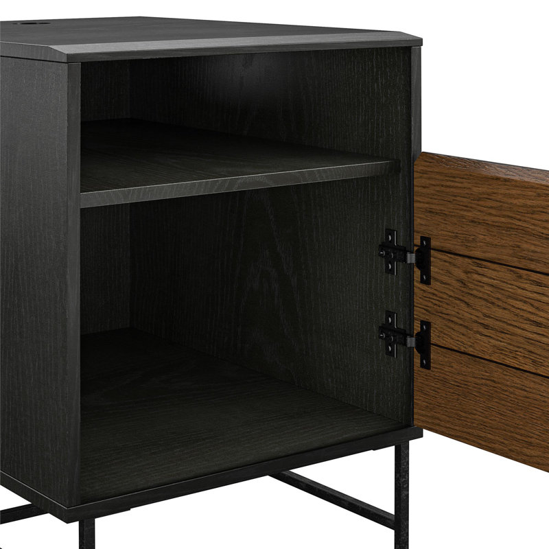 Reznor Nightfall Oak Square End Table with Open Cubby