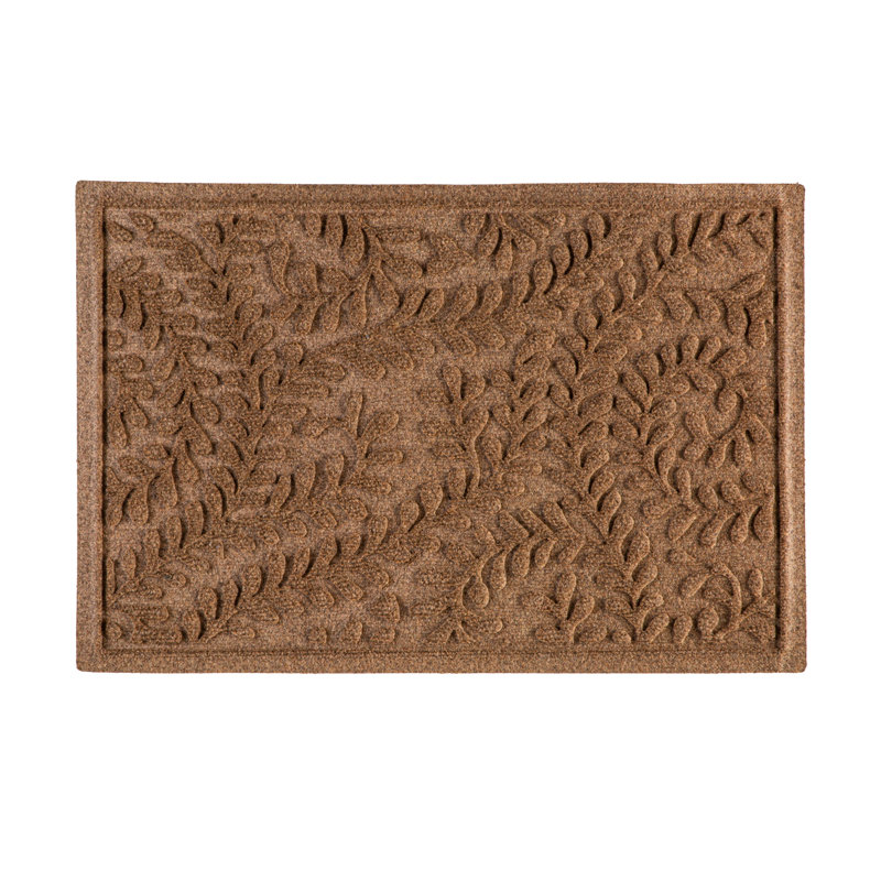 Assael 30" x 20" Water Absorbing Indoor/Outdoor Door Mat, Camel