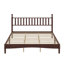 Lit plateforme en bois avec tête de lit en forme de gourde, lit plateforme de style rétro avec support à lattes en bois-350035607