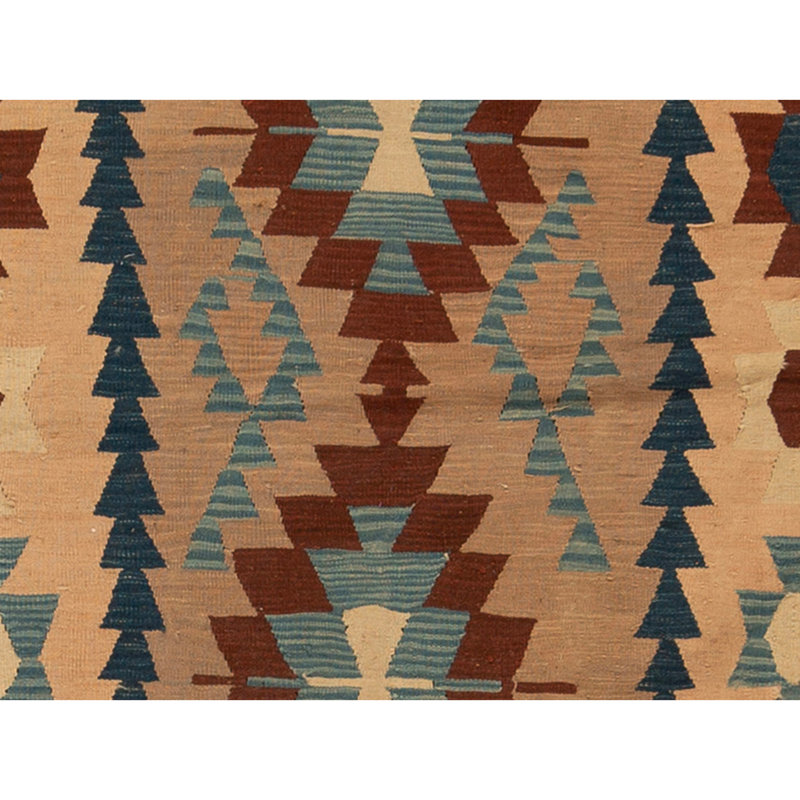 Tapis multicolore et rose noué à la main de haute qualité