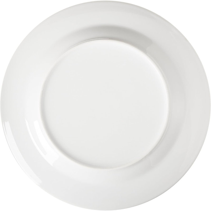 Ensemble de 6 assiettes blanches, 10,5 pouces