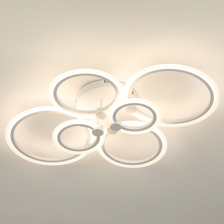 Gullo 6 - Light 31.5'' Unique Acrylic LED Flush Mount Ceiling Light