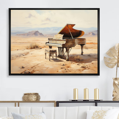 " Piano And Desert Landscape I "