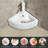 clihome 18 " Ceramic Specialty Bathroom Sink and Overflow Hole