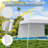 10 X 10ft Pop Up Canopy Tent With 1 Sidewall, Portable Backpack, 4 Stakes  Slant Leg -113022031