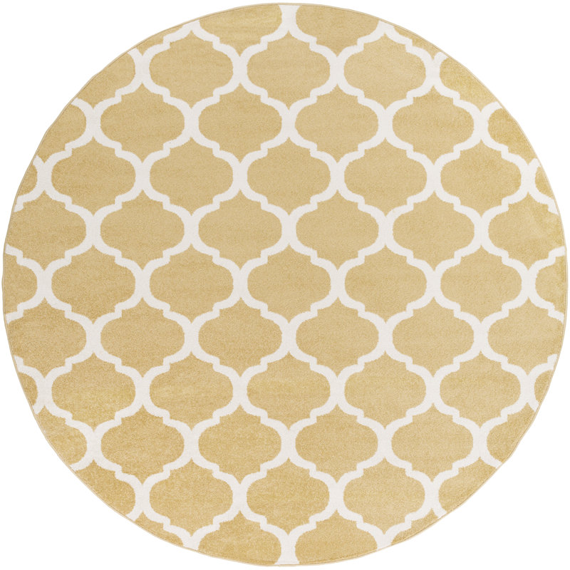 Karbach Geometric Indoor Rug, Round 7'10"