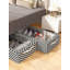 Boîte de rangement Thousand Bird Grid, 6 sacs de rangement à carreaux avec couvercle transparent, conception pliable robuste pour ranger les chaussures sous le lit, empilable et résistant à la moisissure-1834191032