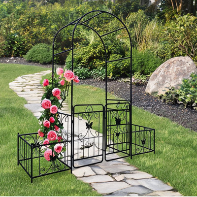 Other Outdoor Decor for Outdoor Space, 79.5 ft, in As Pic with Metal Frame, Powder Coated Galvanized Steel