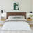 Floating Nightstand with Rattan Weaving Drawer, Wall Mounted(Oak Rattan)-1843666285