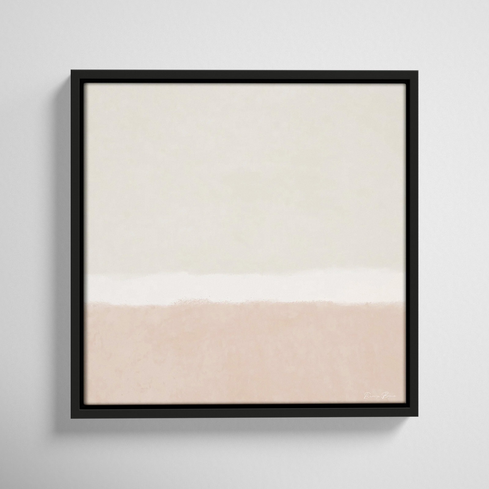 Willadeene "Slate I" Print, Black Framed, 13.5" H x 13.5" W
