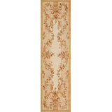 Savonnerie One-of-a-Kind 3' X 12' Hand Knotted Area Rug